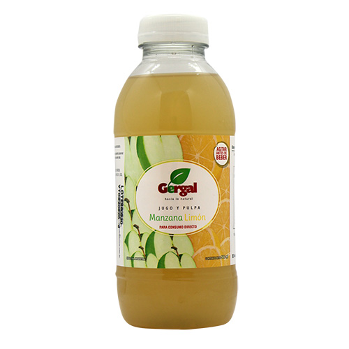 Jugos manzana y limón con azúcar x 500ml x 12 unidades