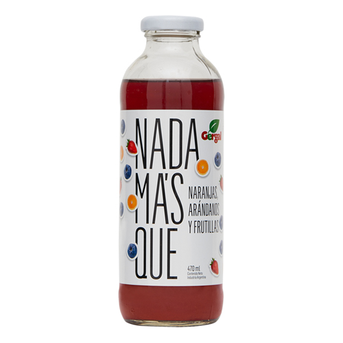 PROMO! Naranjas, aránd y frutilla NMQ sin azucar! x 500ml